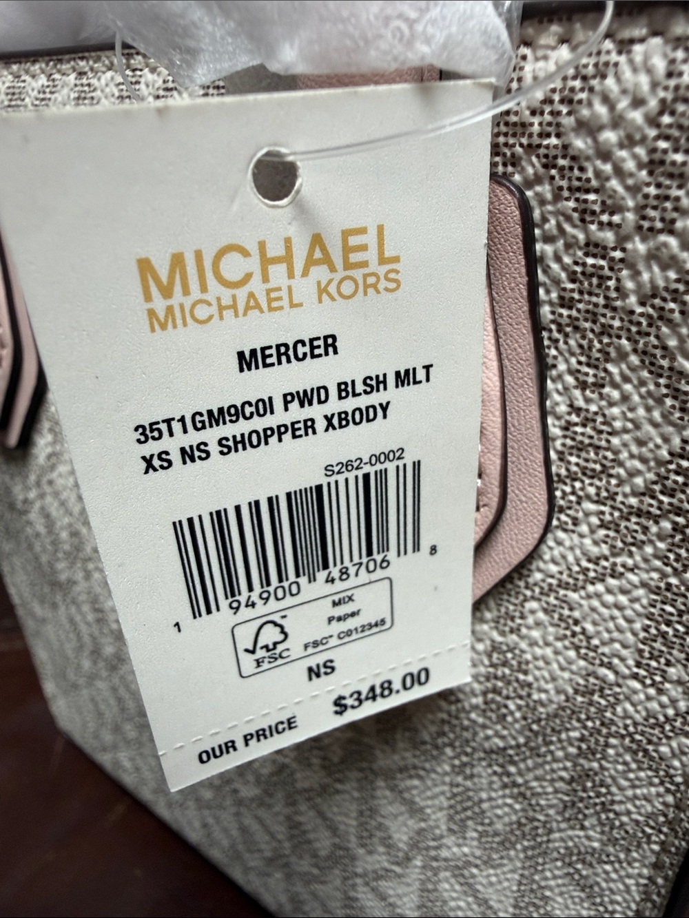 MICHAEL KORS Mercer Extra-Small Logo and Leather Crossbody Bag - Picture 2 of 11
